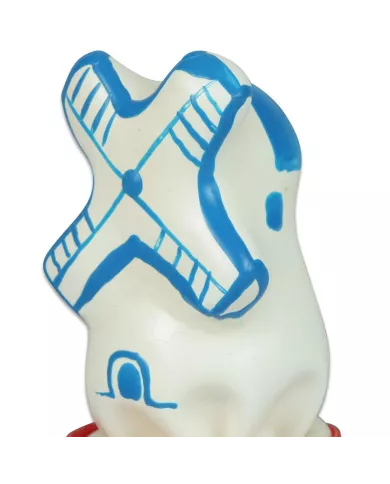 CONDOMERIE - MOULIN À VENT DE PRÉSERVATIFS FANTAISIES PEINTS À LA MAIN