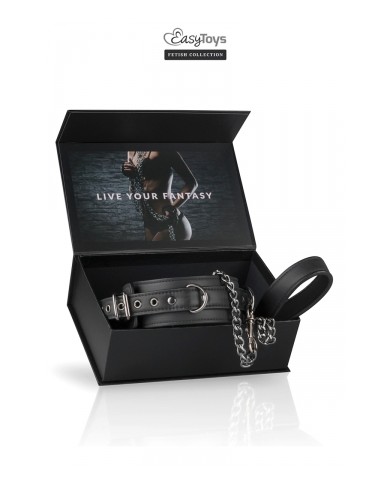 Collier fétichiste et laisse - Easytoys Fetish Collection