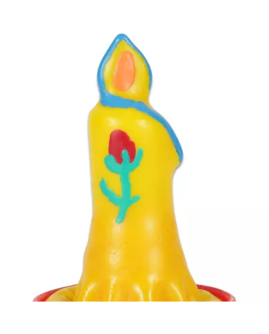 CONDOMERIE - BOUGIE PRÉSERVATIF FANTAISIE PEINTE À LA MAIN