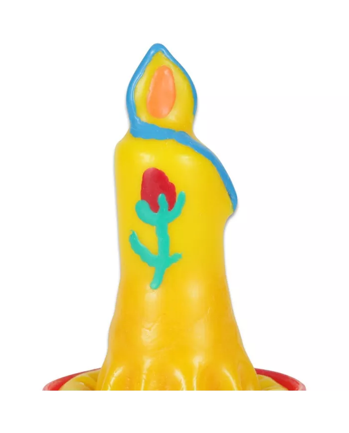 CONDOMERIE - BOUGIE PRÉSERVATIF FANTAISIE PEINTE À LA MAIN CONDOMERIE - BOUGIE PRÉSERVATIF FANTAISIE PEINTE À LA MAIN