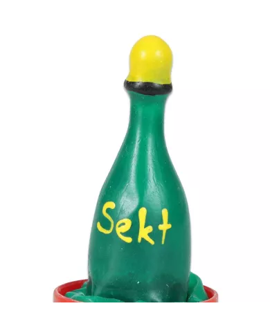 CONDOMERIE - PRÉSERVATIFS FANTAISIE PEINTS À LA MAIN CHAMPAGNE