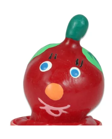 CONDOMERIE - PRÉSERVATIFS FANTAISIE PEINTS À LA MAIN TOMATE