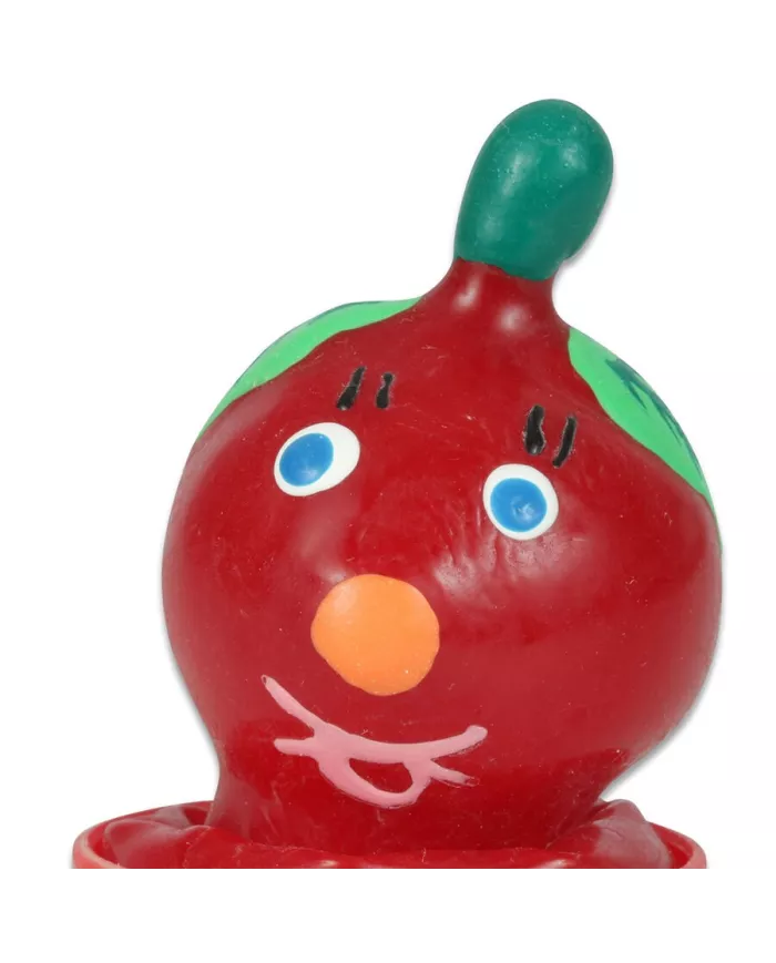 CONDOMERIE - PRÉSERVATIFS FANTAISIE PEINTS À LA MAIN TOMATE CONDOMERIE - PRÉSERVATIFS FANTAISIE PEINTS À LA MAIN TOMATE