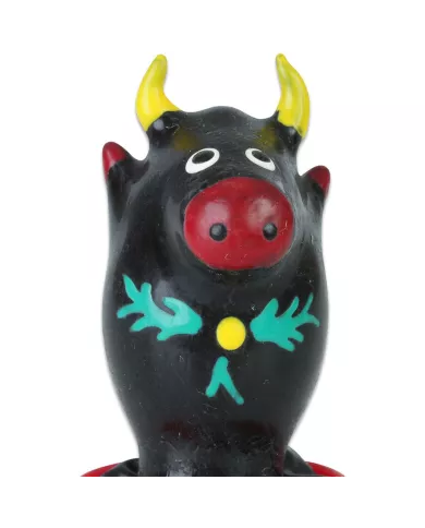 CONDOMERIE - PRÉSERVATIFS FANTAISIE PEINTS À LA MAIN TAUREAU NOIR MODÈLE 1