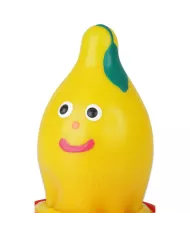 CONDOMERIE - PRÉSERVATIFS FANTAISIE PEINTS À LA MAIN CITRON CONDOMERIE - PRÉSERVATIFS FANTAISIE PEINTS À LA MAIN CITRON