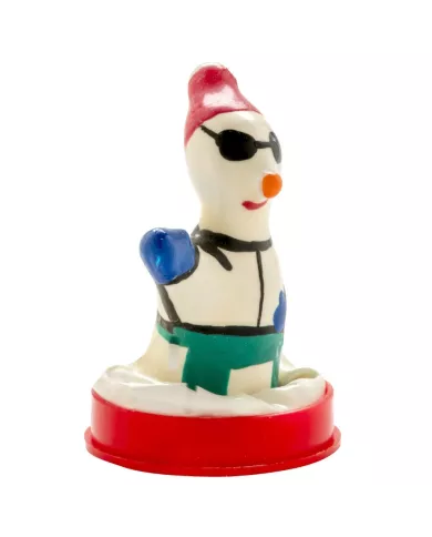 CONDOMERIE - PRÉSERVATIFS FANTAISIE PEINTS À LA MAIN SNOWBOARDER XL