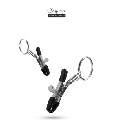 Pinces à tétons avec anneau - Easytoys Fetish Collection