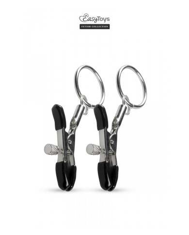 Pinces à tétons avec anneau - Easytoys Fetish Collection