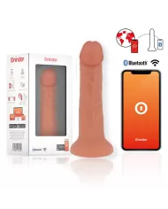 ONINDER - GODE VIBRATEUR BOGOTÁ MOYEN 9 VITESSES NATUREL 20 CM -O- 4.2 CM - APPLICATION GRATUITE