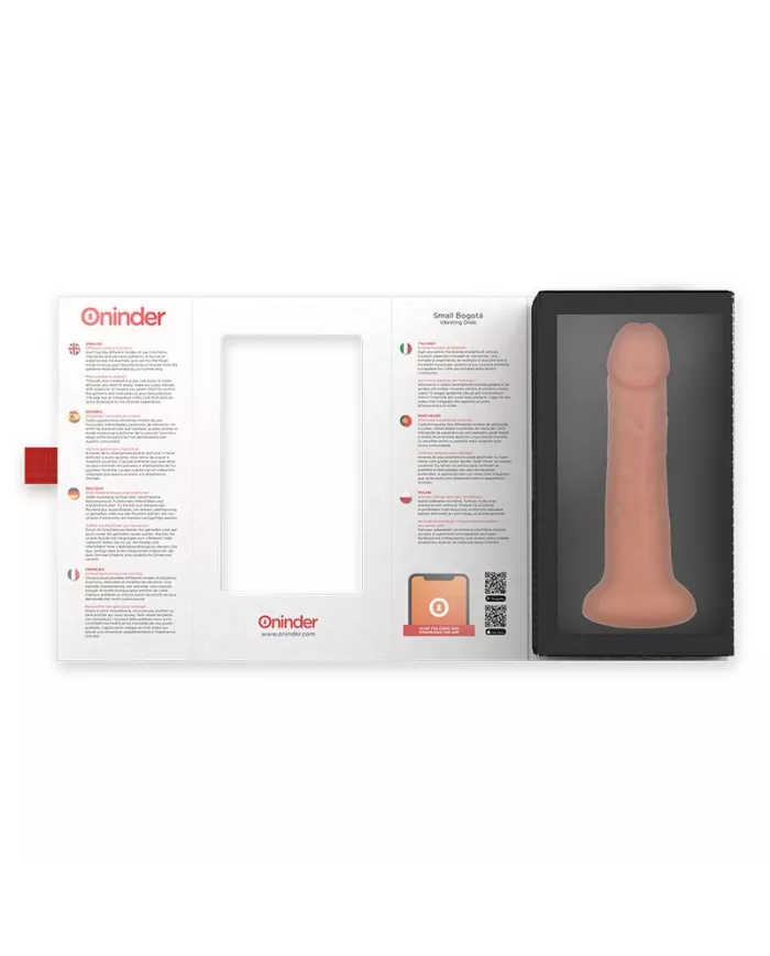 ONINDER - PETIT GODE VIBRATEUR BOGOTÁ 9 VITESSES NATUREL 17.5 CM -O- 4 CM - APPLICATION GRATUITE