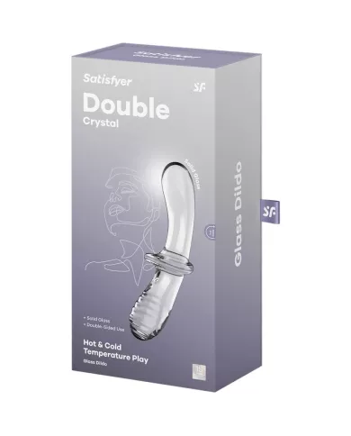 SATISFYER - GODE DOUBLE CRISTAL TRANSPARENT SATISFYER - GODE DOUBLE CRISTAL TRANSPARENT