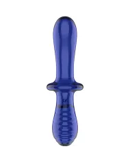 SATISFYER - GODE DOUBLE CRISTAL BLEU