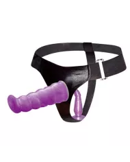 BAILE - HARNAIS ANAL ET VAGINAL FEMME LILAS GPOINT 17 CM