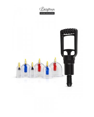 Coffret 6 ventouses Cupping Set - EasyToys Fetish Collection