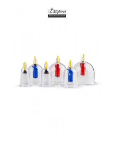 Coffret 6 ventouses Cupping Set - EasyToys Fetish Collection