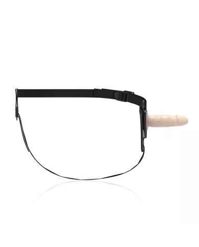 FETISH SUBMISSIVE HARNESS - SILICONE CHAIR RÉALISTE 12,5 CM