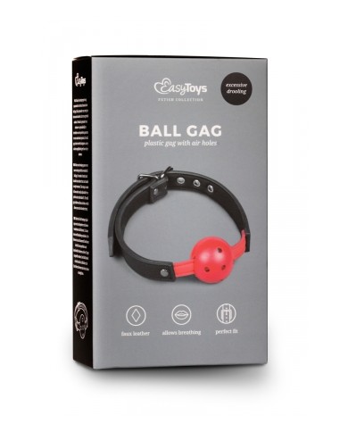 Gagged Ball avec balle rouge - EasyToys Fetish Collection