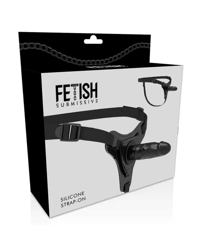 FETISH SUBMISSIVE HARNESS - SILICONE NOIR RÉALISTE 15 CM FETISH SUBMISSIVE HARNESS - SILICONE NOIR RÉALISTE 15 CM