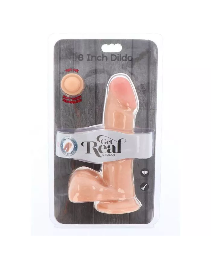 GET REAL - GODE DOUBLE DENSITÉ 18 CM BALLES PEAU GET REAL - GODE DOUBLE DENSITÉ 18 CM BALLES PEAU