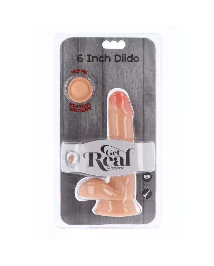 GET REAL - GODE DOUBLE DENSITÉ 17 CM BALLES PEAU GET REAL - GODE DOUBLE DENSITÉ 17 CM BALLES PEAU