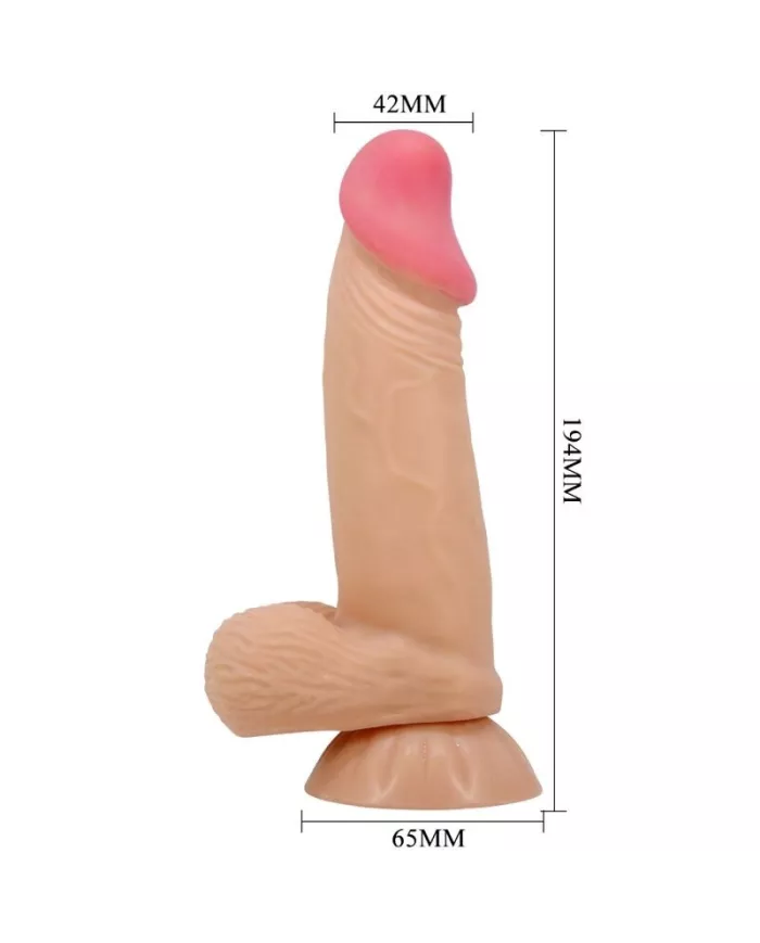 PRETTY LOVE - GODE RÉALISTE SÉRIE SLIDING SKIN AVEC VENTOUSE SLIDING SKIN 19,4 CM