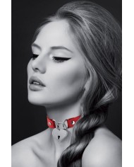 Collier rouge cadenas coeur - Bijoux Pour Toi