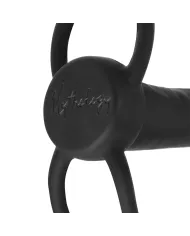 MYTHOLOGY - GODE ANAL COBI ONYX AVEC ANNEAU DE BITE ET TESTICULE 13 CM EN SILICONE