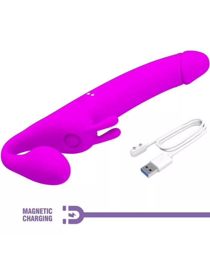 PRETTY LOVE - ZANINI STRAPLESS STRAP-ON 10 VIBRATIONS VIOLET PRETTY LOVE - ZANINI STRAPLESS STRAP-ON 10 VIBRATIONS VIOLET