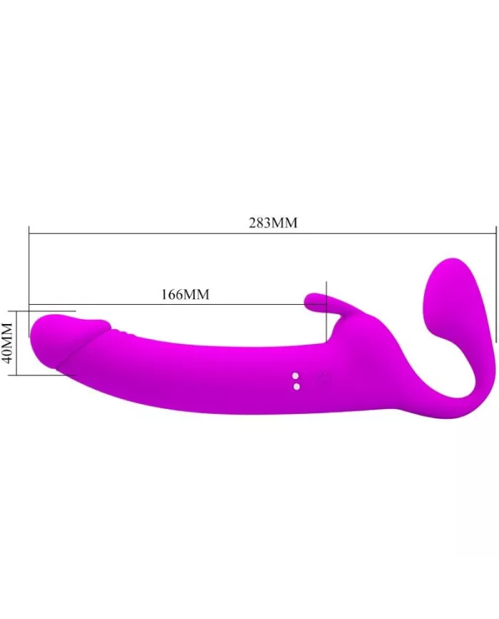 PRETTY LOVE - ZANINI STRAPLESS STRAP-ON 10 VIBRATIONS VIOLET PRETTY LOVE - ZANINI STRAPLESS STRAP-ON 10 VIBRATIONS VIOLET