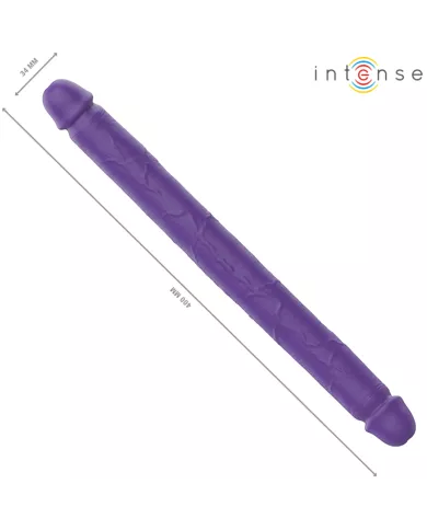 INTENSE - GUNTER DILDO DOUBLE VIBRATEUR 40 CM VIOLET TÉLÉCOMMANDE