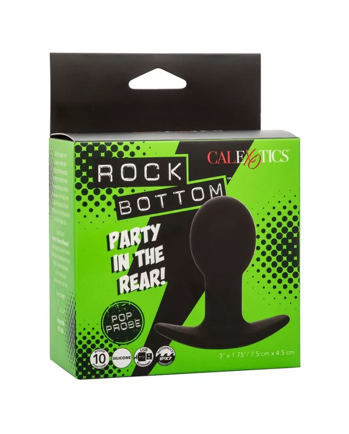 CALEXOTICS - ROCK BOTTOM PLUG ANAL 10 VIBRATIONS SILICONE NOIR CALEXOTICS - ROCK BOTTOM PLUG ANAL 10 VIBRATIONS SILICONE NOIR