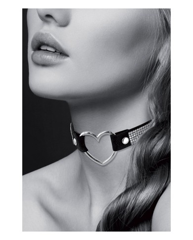 Collier strass et coeur - Bijoux Pour Toi