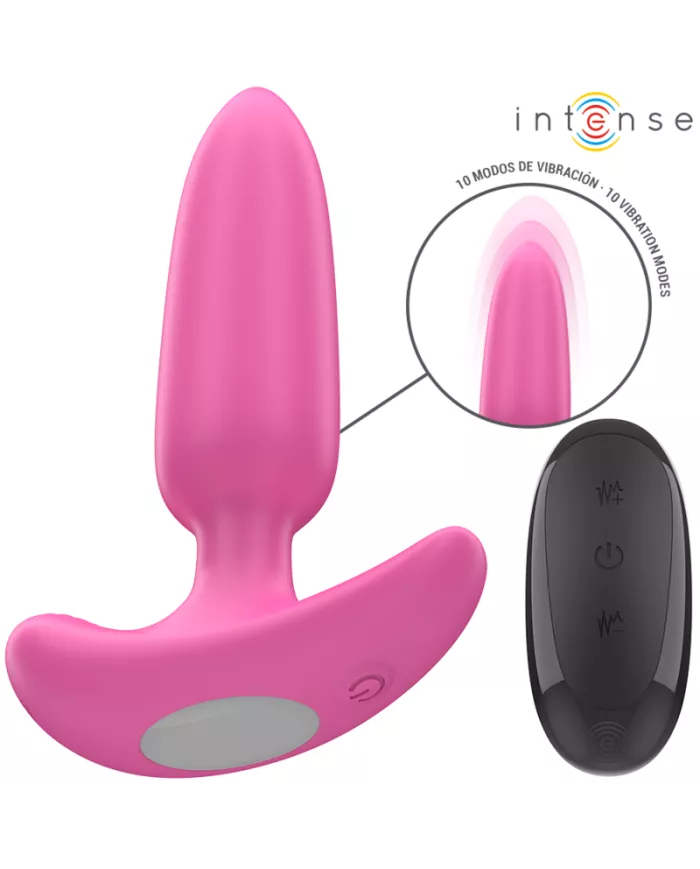 INTENSE - ROSS ANAL PLUG 10 VIBRATIONS ROSE TÉLÉCOMMANDE