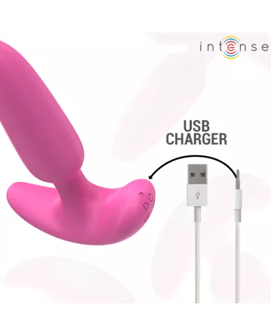 INTENSE - ROSS ANAL PLUG 10 VIBRATIONS ROSE TÉLÉCOMMANDE