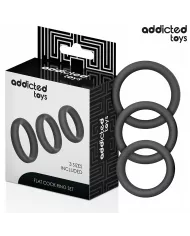 ADDICTED TOYS - LOT D'ANNEAUX PLATS EN SILICONE