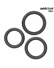 ADDICTED TOYS - LOT D'ANNEAUX PLATS EN SILICONE