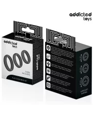 ADDICTED TOYS - LOT D'ANNEAUX PLATS EN SILICONE