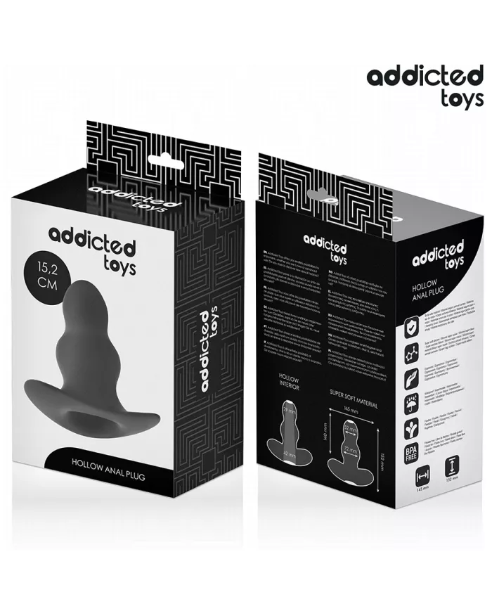 ADDICTED TOYS - PLUG ANAL CREUX TAILLE XXL 15,2 CM