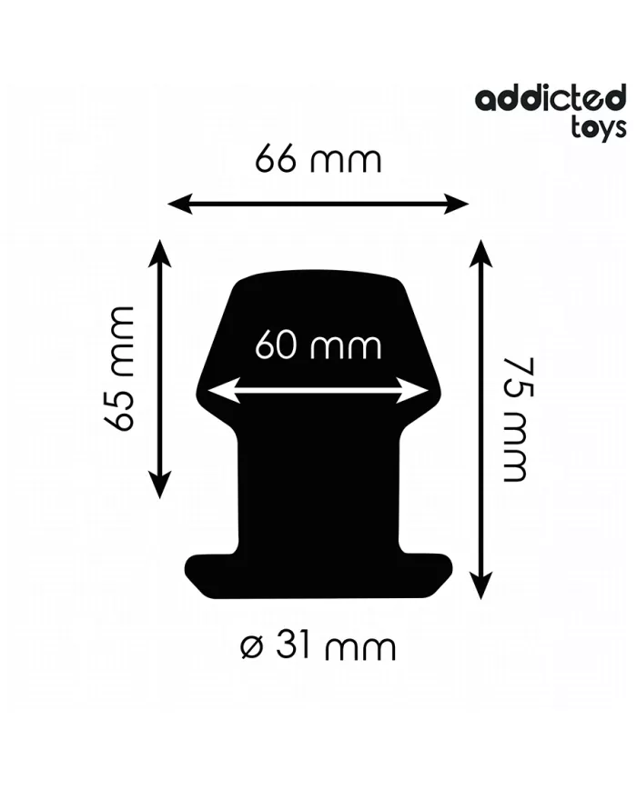 ADDICTED TOYS - PLUG ANAL CREUX EXTRÊME TAILLE S 7,5 CM