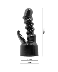 BAILE - TÊTE INTERCHANGEABLE POWER HEAD POUR LA STIMULATION INTERNE ET DU CLITORIS BAILE - TÊTE INTERCHANGEABLE POWER HEAD POUR LA STIMULATION INTERNE ET DU CLITORIS