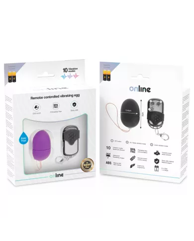 ONLINE - OEUF VIBRANT TÉLÉCOMMANDE S LILAS