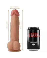 CYBER SILICOCK - STRAP-ON SAUL SILICONE LIQUIDE AVEC 3 ANNEAUX GRATUITS 15.5 CM -O- 4.2 CM