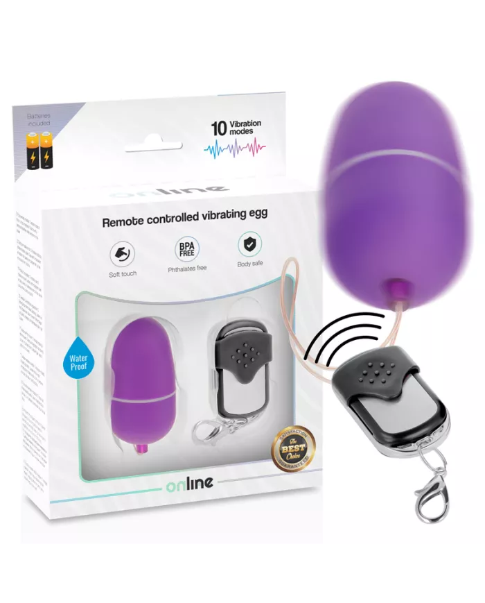 ONLINE - OEUF VIBRANT TÉLÉCOMMANDE M LILAS ONLINE - OEUF VIBRANT TÉLÉCOMMANDE M LILAS