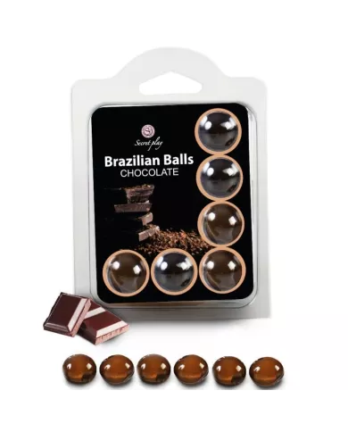 SECRETPLAY - SET 6 BOULES BRÉSILIENNES CHOCOLAT SECRETPLAY - SET 6 BOULES BRÉSILIENNES CHOCOLAT