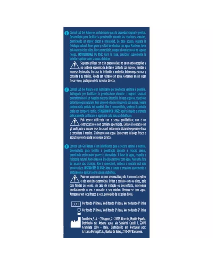 CONTROL - GEL LUBRIFIANT NATUREL LUB 75 ML