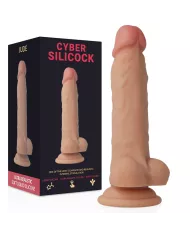 CYBER SILICOCK - STRAP-ON JUDE SILICONE LIQUIDE AVEC 3 ANNEAUX GRATUITS 18 CM -O- 3.2 CM