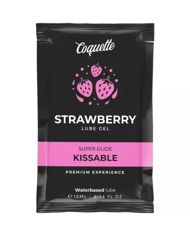 COQUETTE COSMETICS - LUBRIFIANT KISSABLE BASE DEAU DE FRAISE POCHE 10 ML
