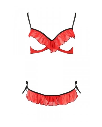 Ensemble lingerie seins nus Cherry - Passion