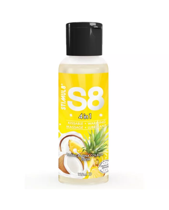 STIMUL8 - LUBRIFIANT DESSERT PINA COLADA 4 EN 1 S8 125 ML STIMUL8 - LUBRIFIANT DESSERT PINA COLADA 4 EN 1 S8 125 ML