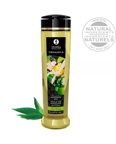 SHUNGA - HUILE DE MASSAGE BIO THÉ VERT 240 ML SHUNGA - HUILE DE MASSAGE BIO THÉ VERT 240 ML
